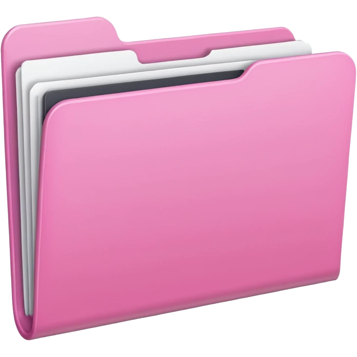 mix pink and white folder emoji