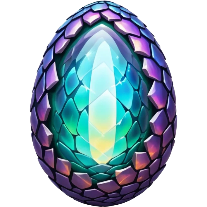 Elemental magical glowing iridescent dark evil shiny dragon egg emoji