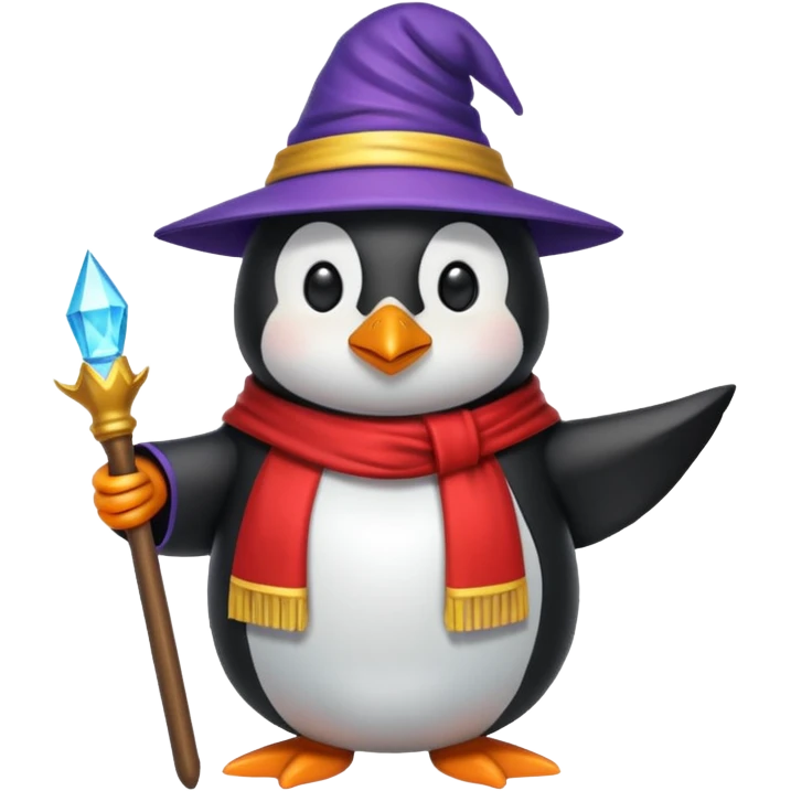 Penguin Wizard emoji