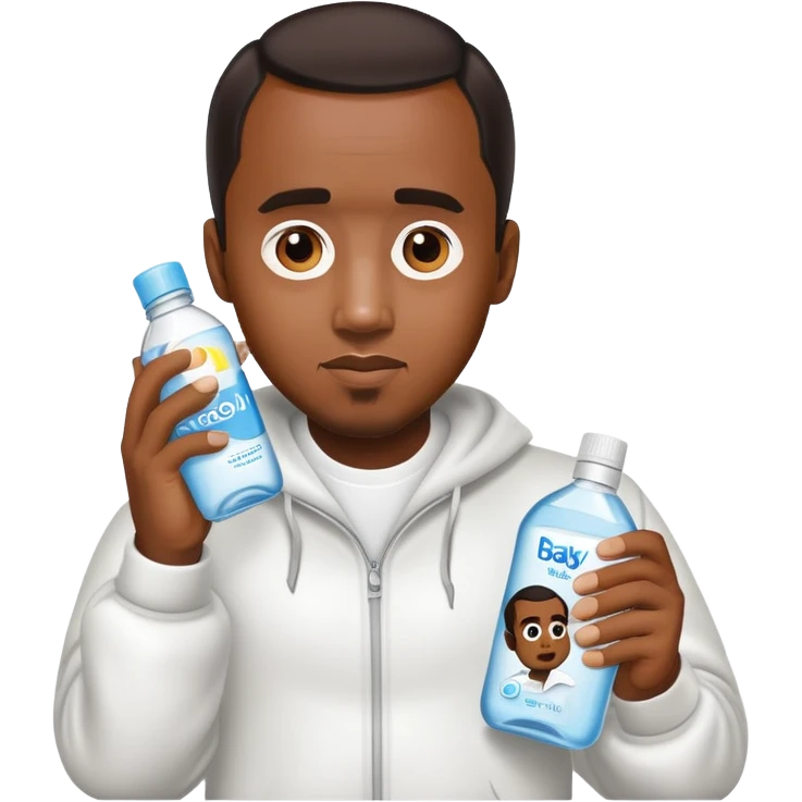 P Diddy holding baby oil emoji