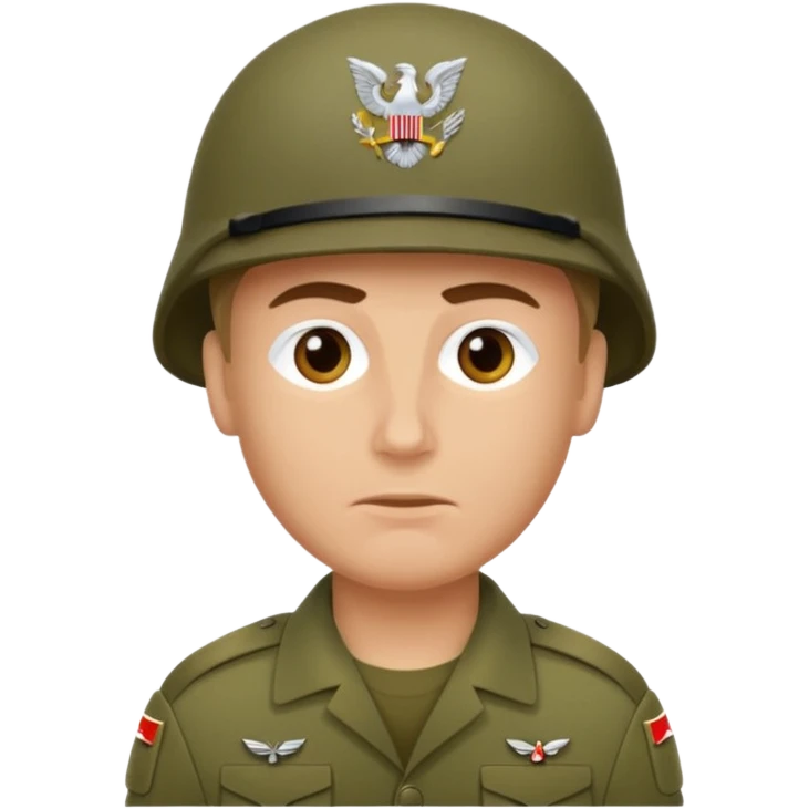 soldier without helmet emoji