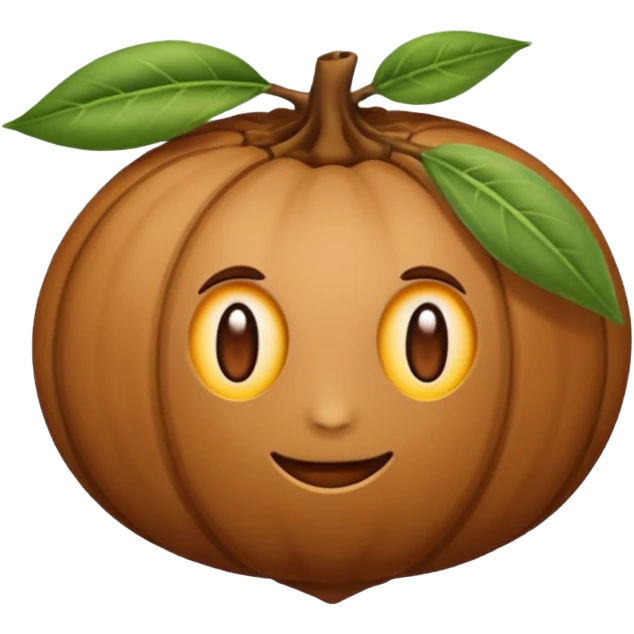 uma madeira com cara de emoji