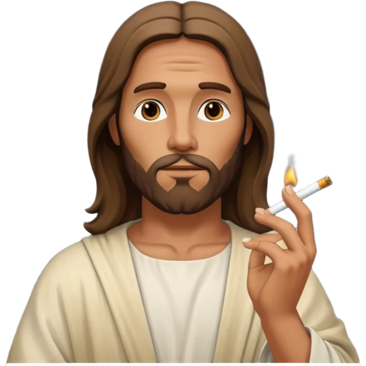Jesus smoking emoji