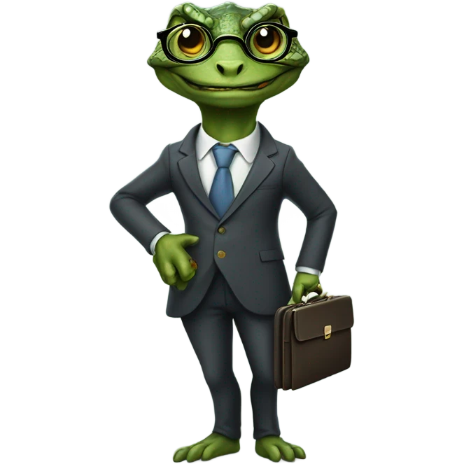 capitalist reptilian emoji