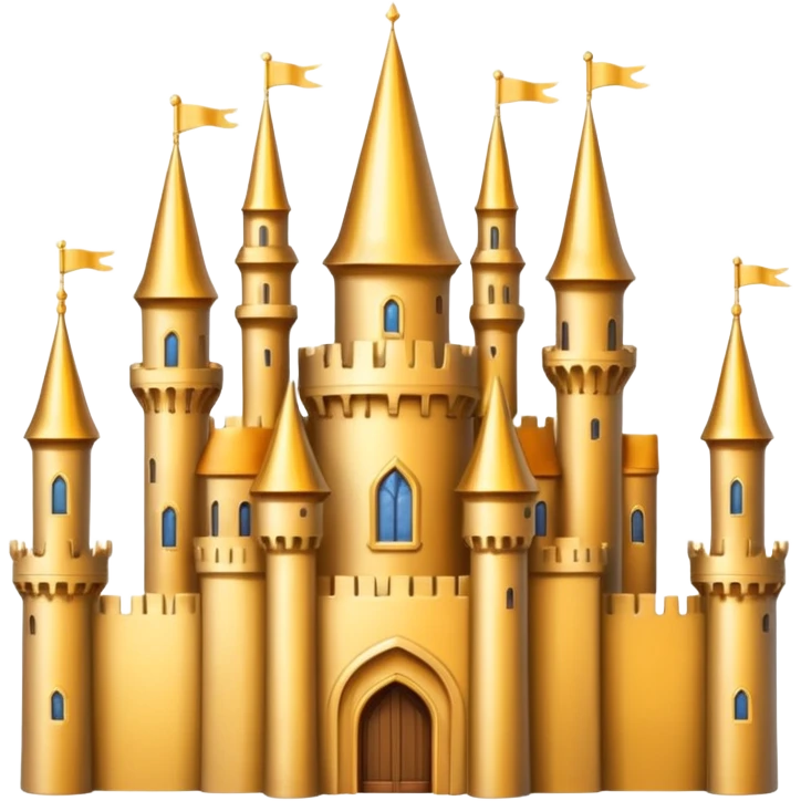 big gold castle emoji