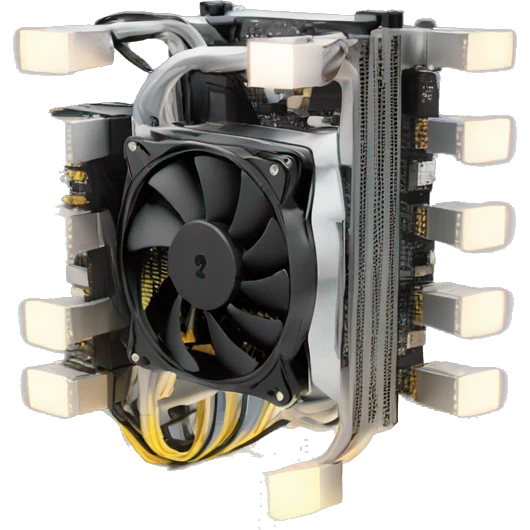 Gpu with lights emoji