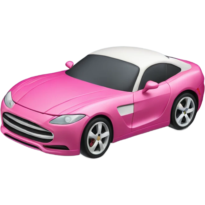 Birthday cake in sports car emoji