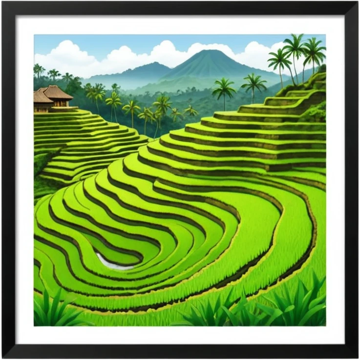 rice terrases UBUD emoji