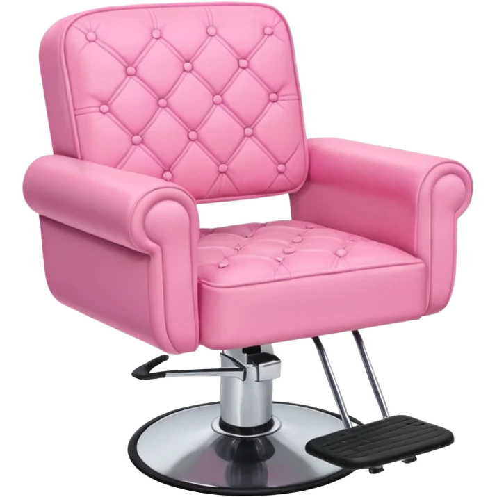 pink hairstylist chair emoji
