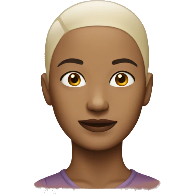bald woman emoji