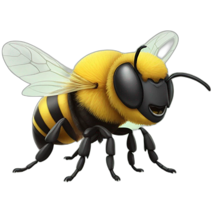 Monster bee emoji