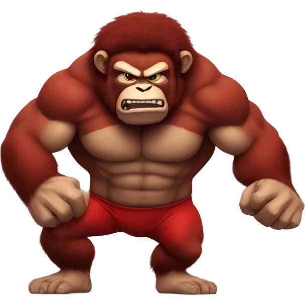 Red hulk monkey emoji