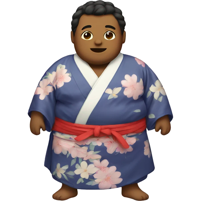 Fat boy in kimono  emoji