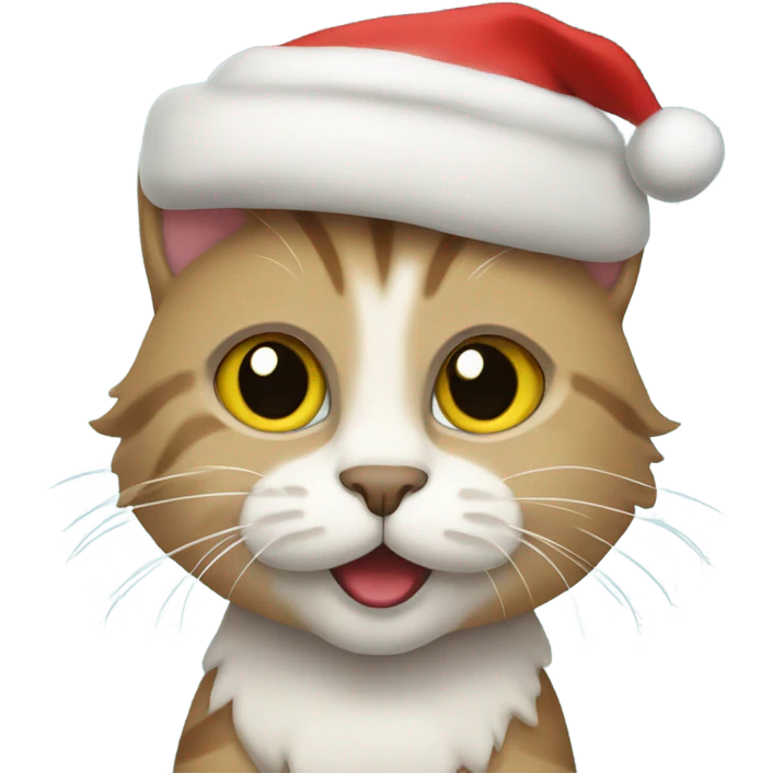 Cat at Christmas  emoji