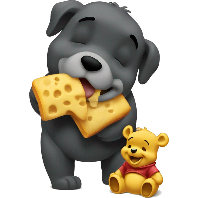 winnie the pooh eating  emoji