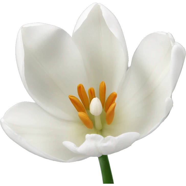 White tulips  emoji
