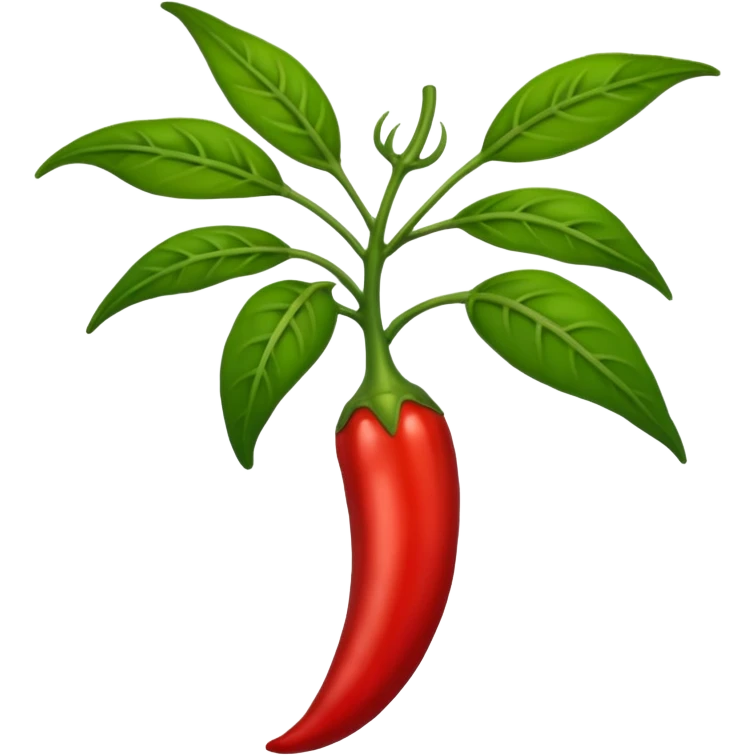 a chili pepper plant emoji