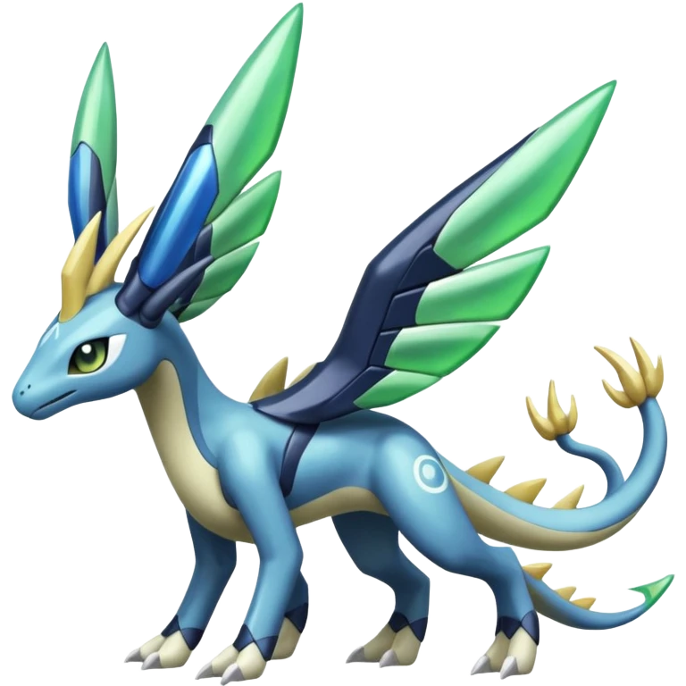 Meloetta-Zygarde-Cresselia-Palkia-Dialga-Electrike-Manectric-Fakémon-fusion, full body emoji