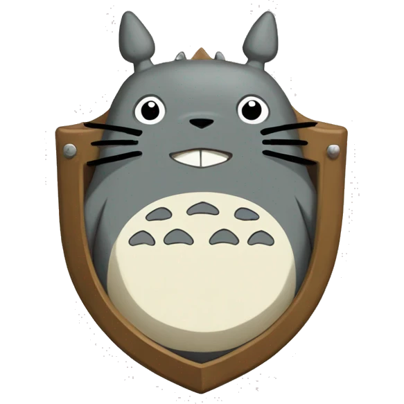 totoro shield emoji