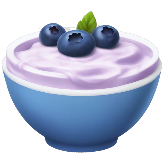 Blueberry yogurt bowl emoji