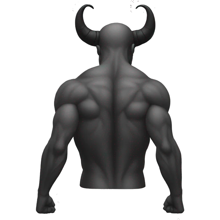 Demon’s back turned emoji