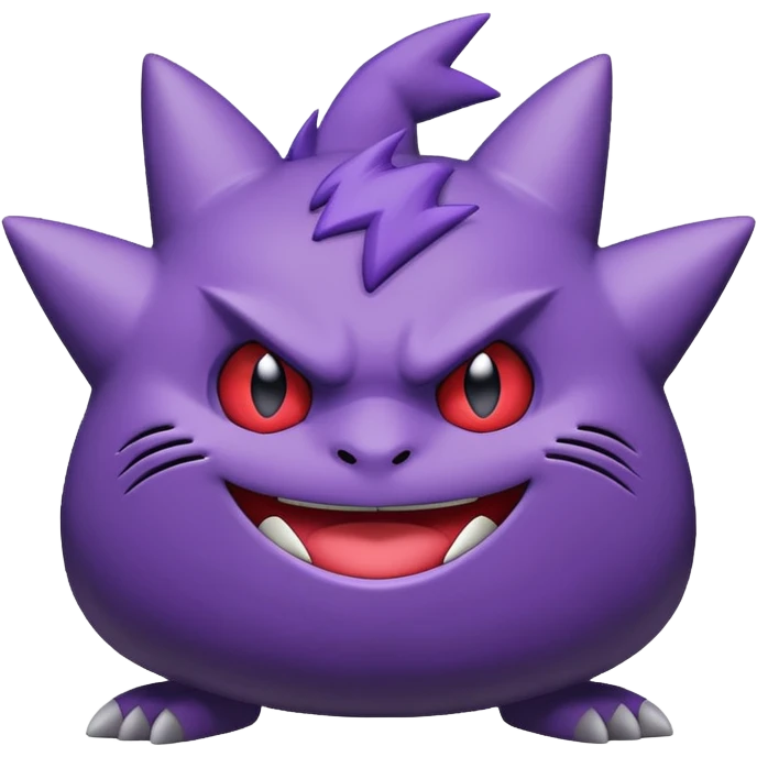 Gengar the Pokémon in playful pose emoji