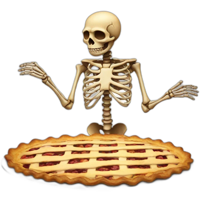 skeleton pie emoji