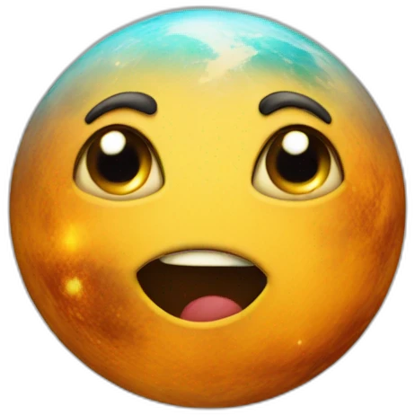 Funny planet emoji