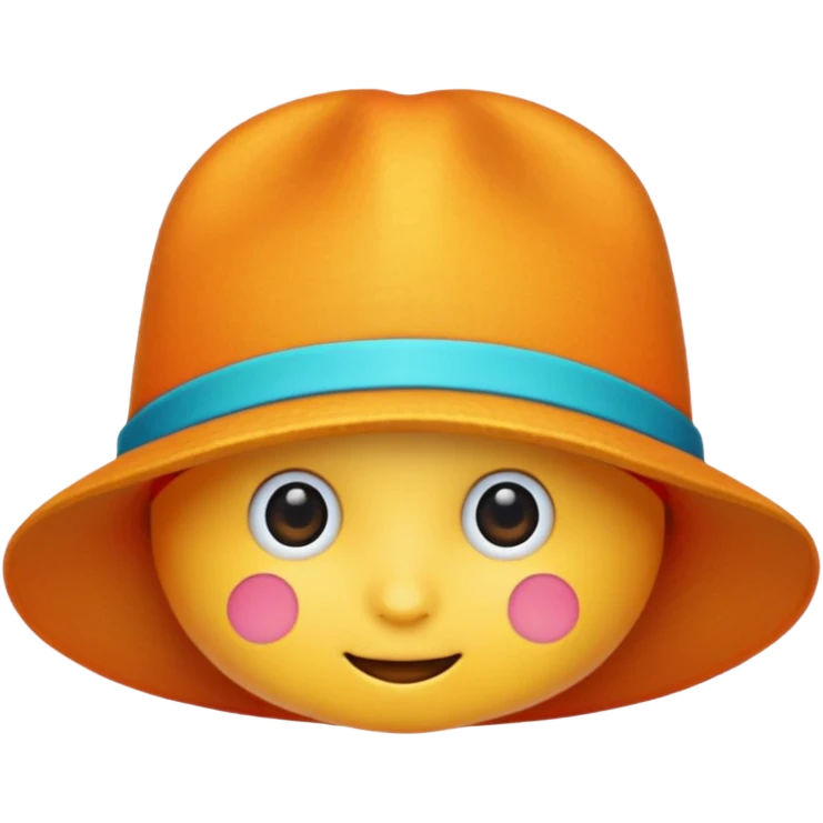colorful hat emoji