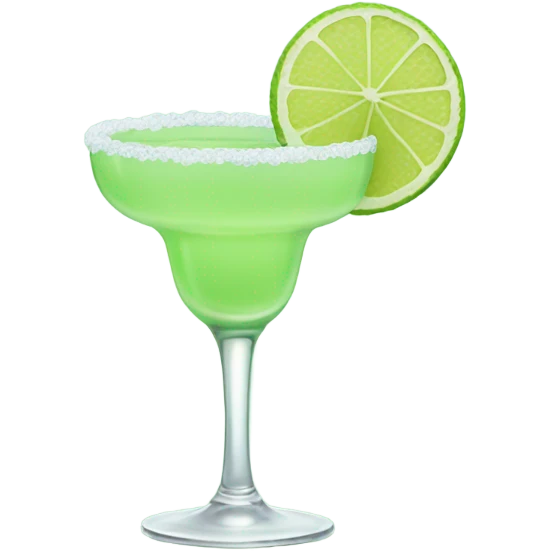 Pastel green margarita  emoji