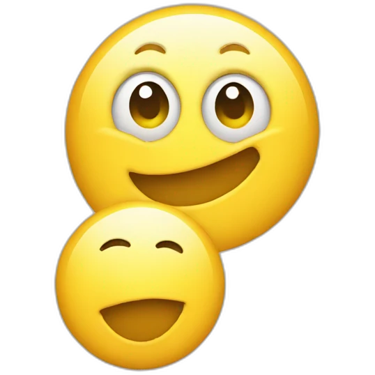 silly faced yellow circle emoji emoji