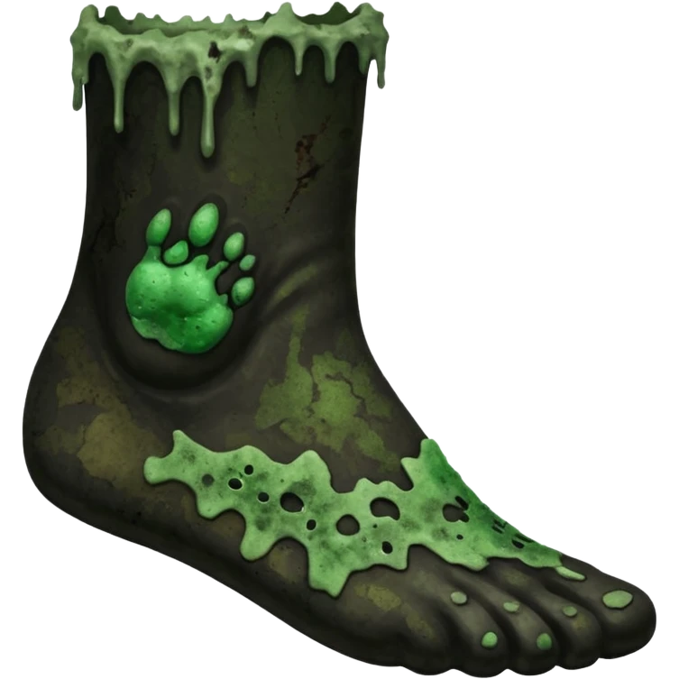 Moldy black guys foot emoji