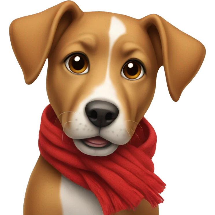 dog with a red scarf emoji