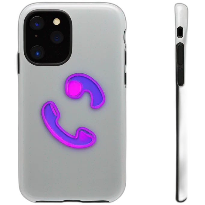 neon desing call phone case emoji