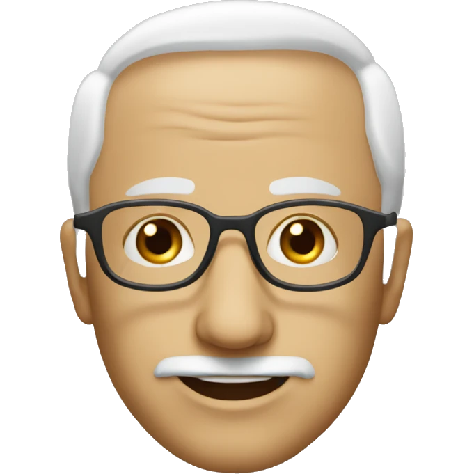 Can you make an old bald blonde man with glasses?  emoji