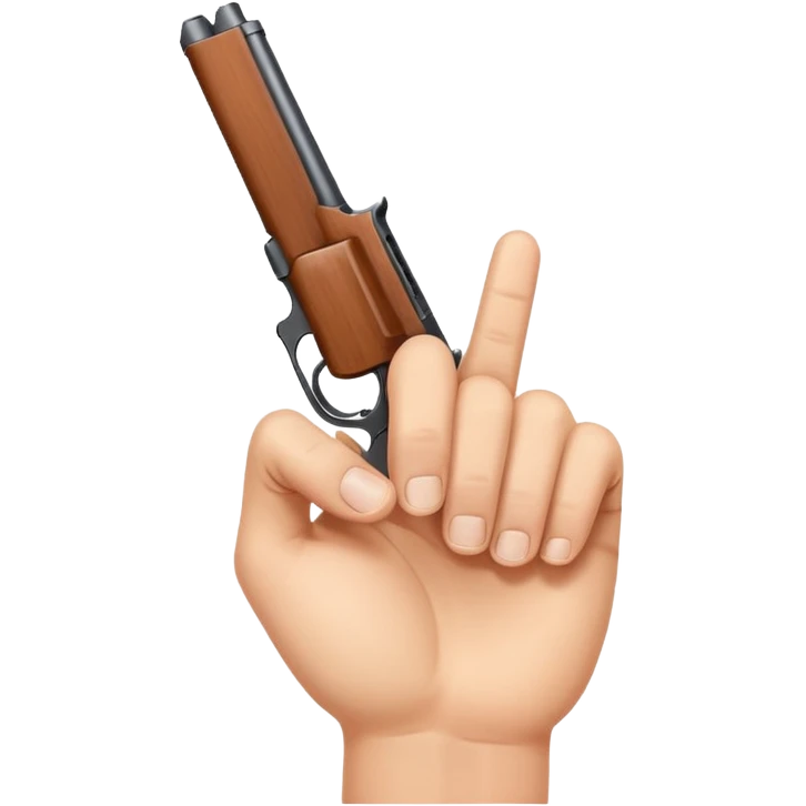 gun finger emoji