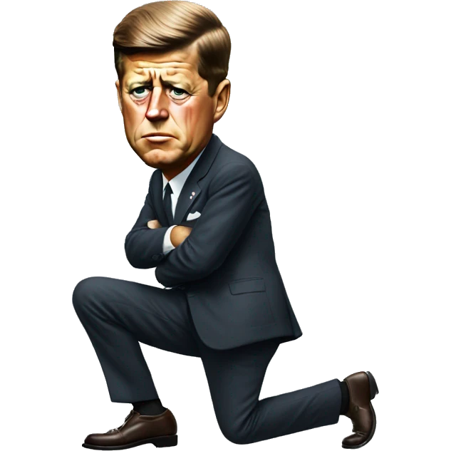 john f kennedy squating emoji