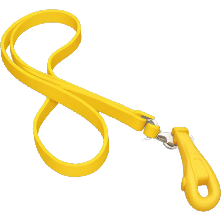 yellow dog leash handle emoji