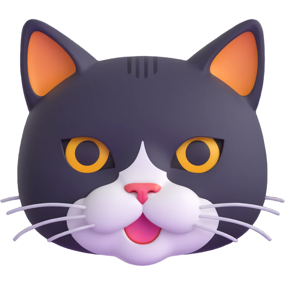 cute cat face emoji