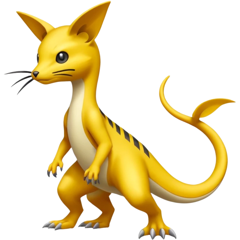  Slim Nimble Long-tailed Whip-fast Flexible Pokémon-Fakémon-Digimon-Creature, (full body) emoji