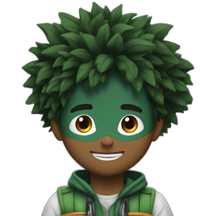 100 percent Deku emoji