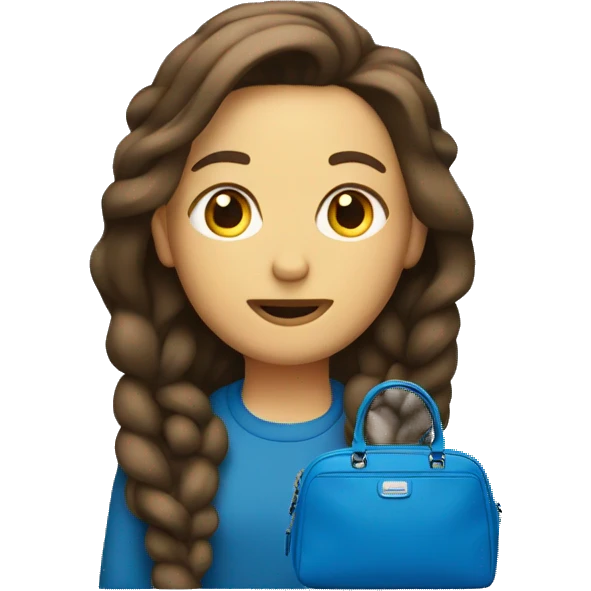 Blue coach bag emoji