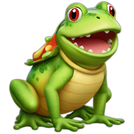 if Bowser jr was a frog emoji