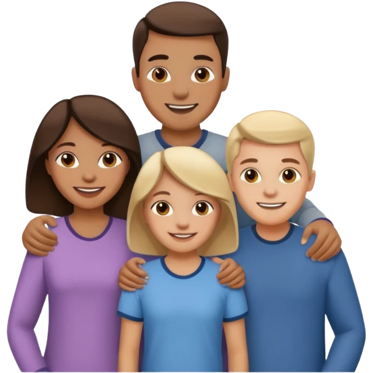 family of 5 emoji