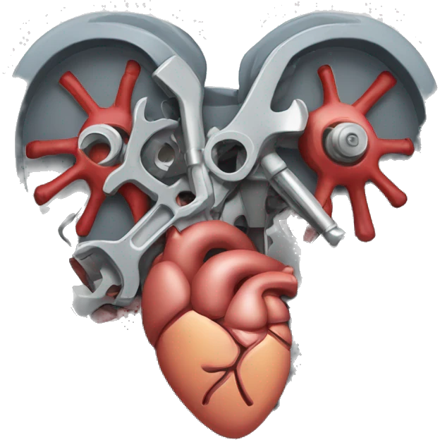 Mechanic anatomy heart  emoji