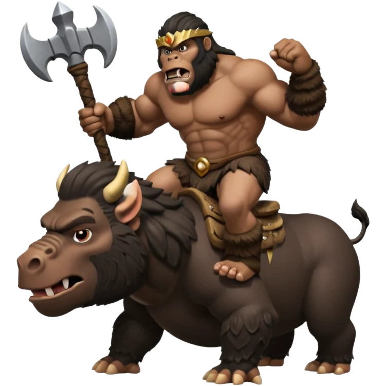 king kong on hog rider clash of clans emoji