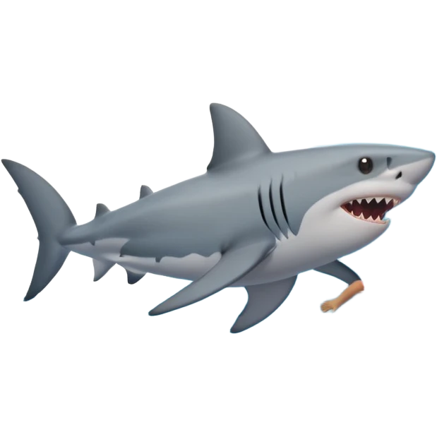 the shark next to people surfing emoji