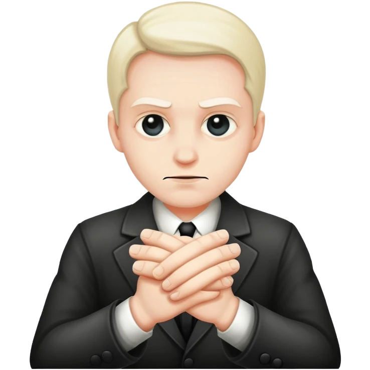 sinister criminal mastermind rubbing hands together emoji