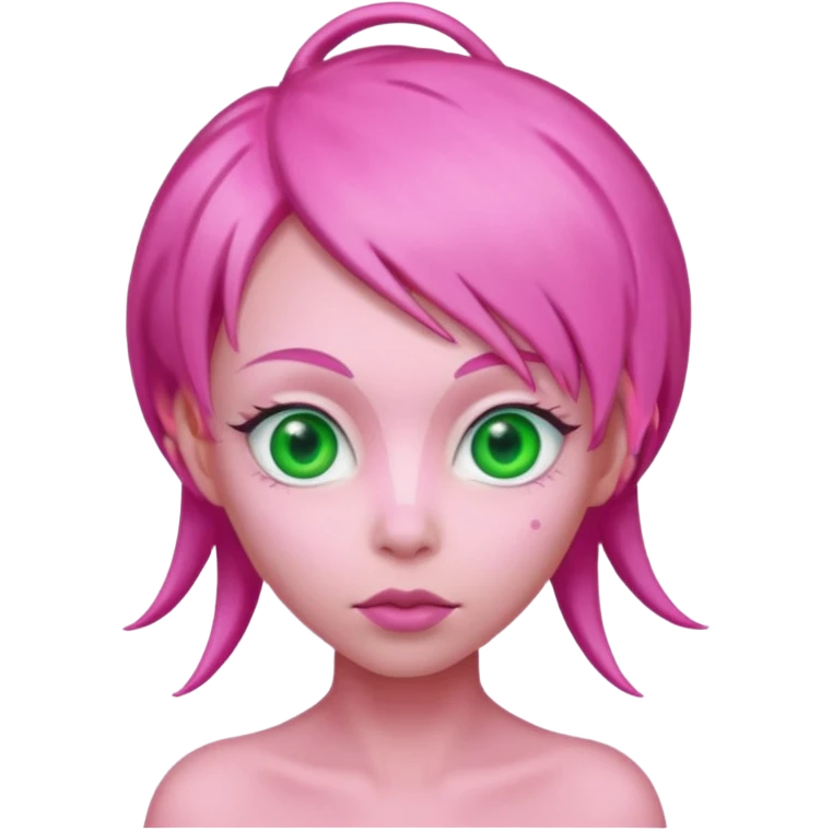 pink haired alien emoji