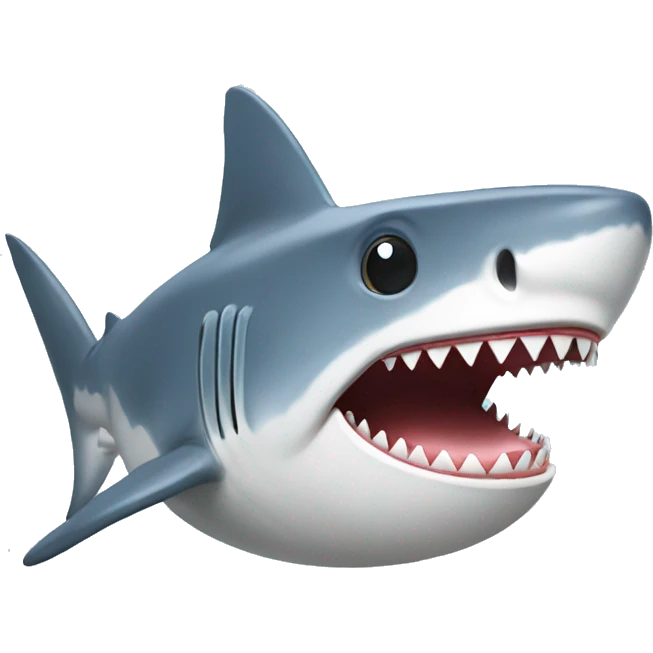 shark with a baseball cap emoji